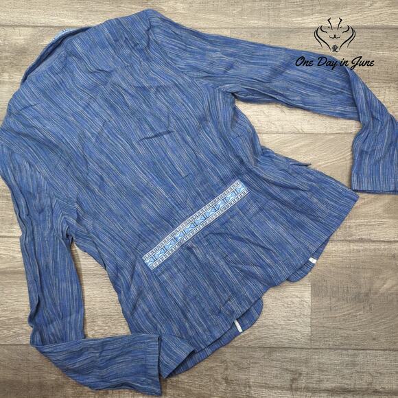 Anthropologie Linen Blend Single Button Blazer Size 8 - Picture 5 of 5